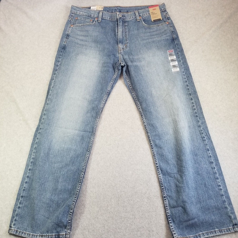Levi's Jeans Mens 36x32 Blue 569 Loose Straight Stretch Denim NWT New WaterLess
